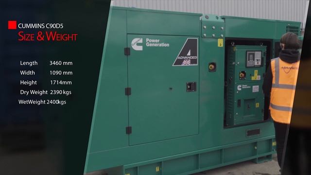Cummins C150D5 Diesel Generator Specifications