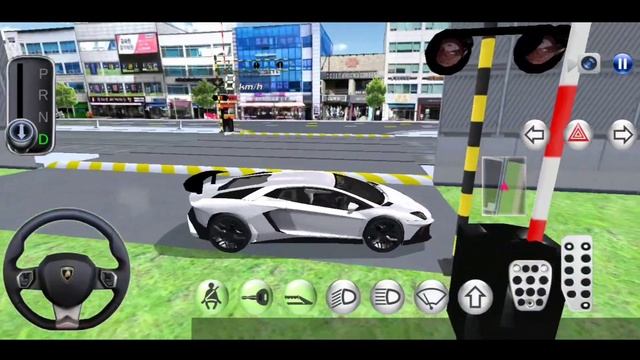 New Lamborghini Car vs Bullet Train #77 3d Driving Class Game - Android Gameplay смотреть онлайн