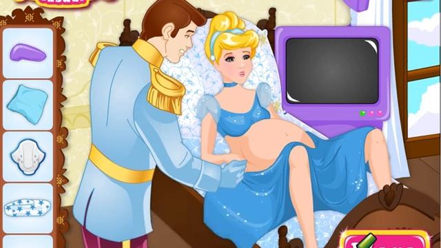 Baby Games Online For Kids - Cinderella Gives Birth to Twins смотреть онлайн