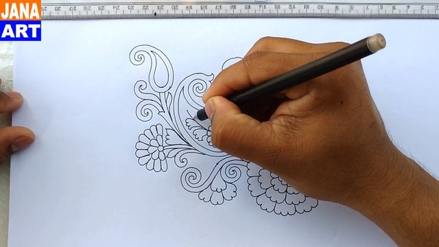 How To Draw Paisley And Flower Design смотреть онлайн