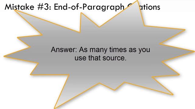 Citations: Mistake #3--End of Paragraph Citations смотреть онлайн