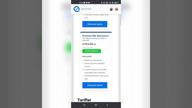Getcontact-da premium paketi leğv etmeyin yolları смотреть онлайн
