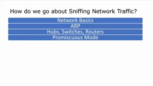 Ethical Hacking Course: Module 08 - Sniffing Traffic Theory смотреть онлайн