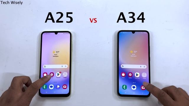 SAMSUNG A25 Vs A34 - Speed Test