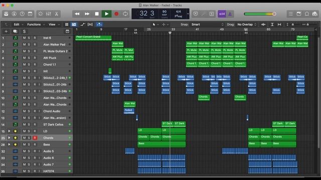 Alan Walker - Faded Instrumental Logic Cover смотреть онлайн