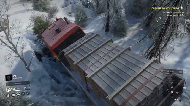 Snow Runner ps5 | открываю гараж смотреть онлайн