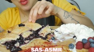 ASMR Blueberry PIE (EATING SOUNDS) NO TALKING | SAS-ASMR