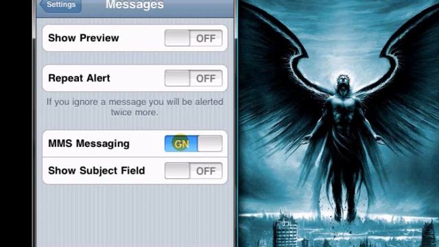 How to enable MMS Picture messaging on iPhone 3GS with T-Mobile UK SIM смотреть онлайн