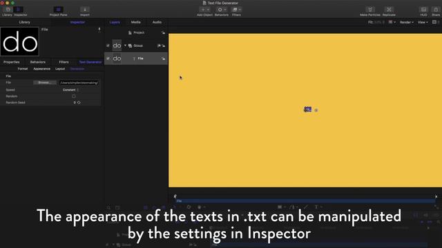 Display Texts Quickly with File Text Generator - Apple Motion 5 Tutorial смотреть онлайн