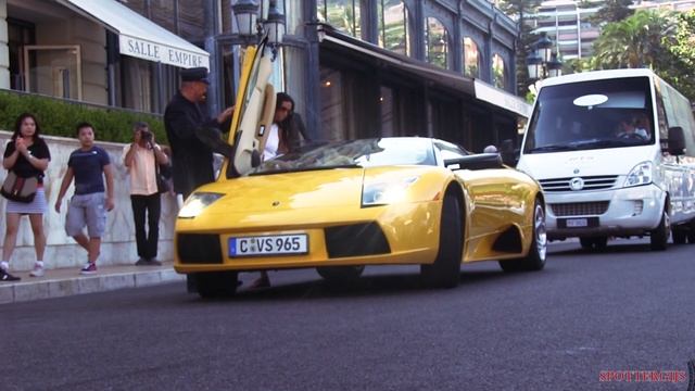 Very rare Lamborghini Murciélago 6.2L Roadster in Monaco! смотреть онлайн