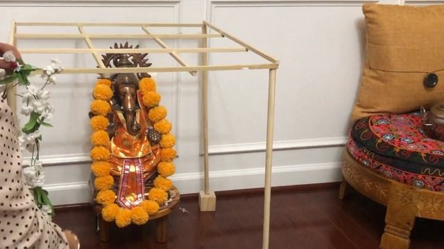 HOW TO MAKE MANDAP FOR POOJA / DIY QUICK & EASY POOJA DECORATION IDEAS / SIMPLE DECORATION FOR POOJ смотреть онлайн
