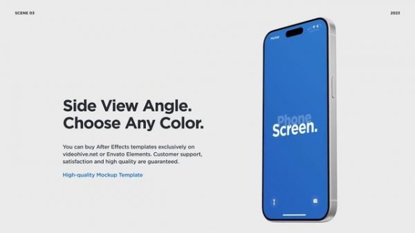 iPhone 15 Pro Mockup for App Presentation - After Effects Template