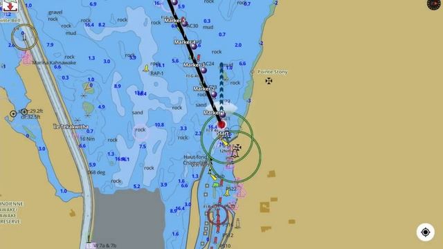 I-Boating : GPS Features (Auto Follow, Record, Route Assistance, Goto WayPoint)