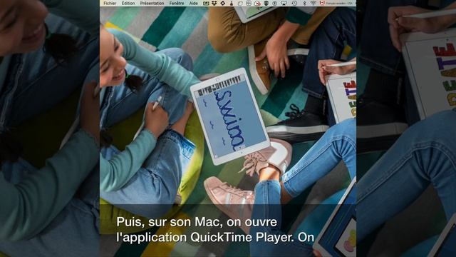 Utiliser Quicktime player sur Mac pour présenter l'écran de son iPad lors d'une visioconférence. смотреть онлайн
