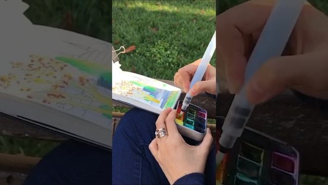 Watercolor Painting / Urban Sketching in Turkey смотреть онлайн