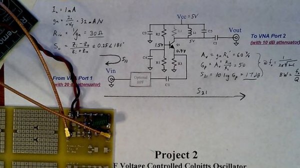 NanoVNA - Measuring S21 and S11 of a small-signal amplifier