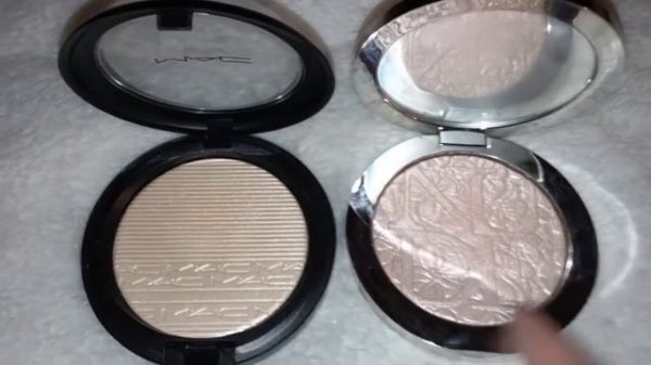 MAC Double Gleam Extra Dimension Skinfinish: Swatches and Comparisons