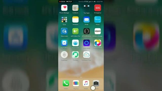 iOS 12 theme for Huawei Honor devices. смотреть онлайн