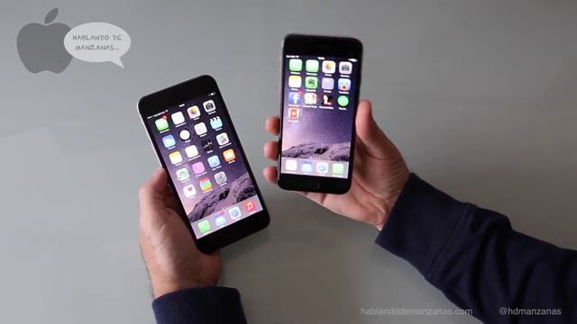 Comparativa iPhone 6 4,7'' frente a iPhone 6 Plus 5,5'' en Español смотреть онлайн