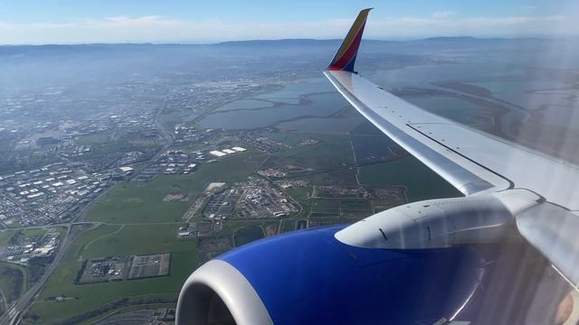 Beautiful Scenic San Jose Takeoff | 737-800 | Southwest Airlines | SJC смотреть онлайн