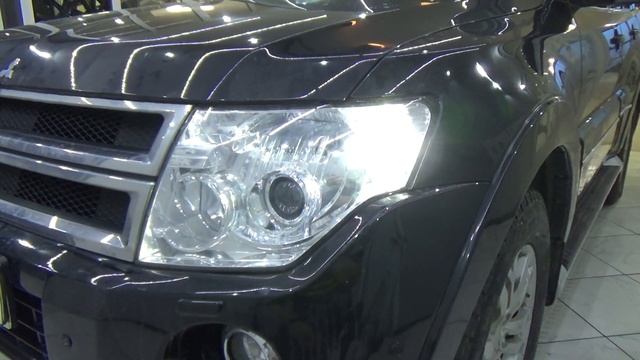 Улучшение света Mitsubishi Pajero IV + BI-LED I.LENS + HPL Crossfire смотреть онлайн