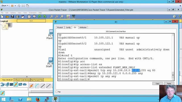 Configuring Extended ACLs in Cisco IOS смотреть онлайн