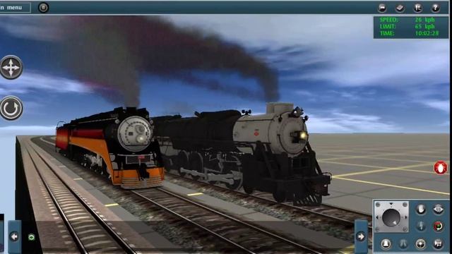 SP GS-4 VS Central of Georgia "Big Apple" [Trainz Race] смотреть онлайн