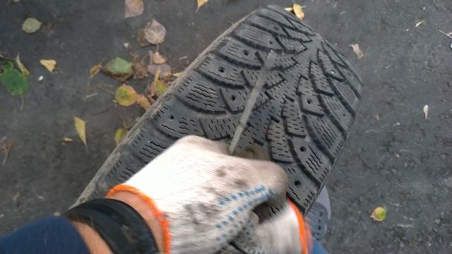 Шина NORDMAN 4 после 12 лет эксплуатации(с передних колес) смотреть онлайн