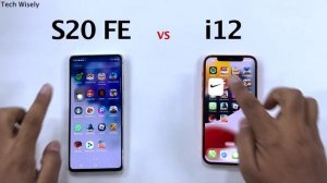 SAMSUNG S20 FE vs iPhone 12 - Speed Test