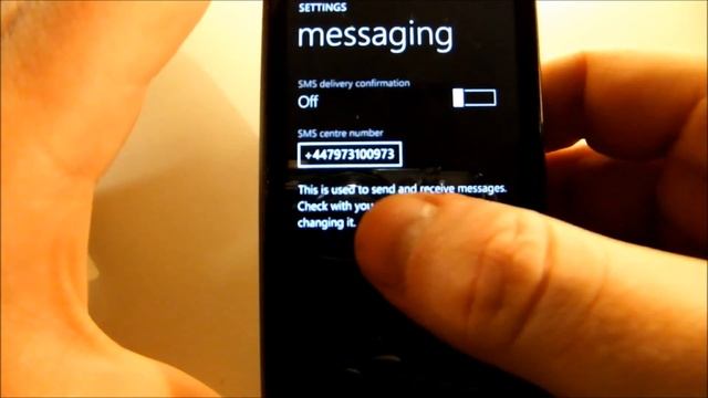 How to enter or change the SMS Service Centre number on the HTC Mozart смотреть онлайн
