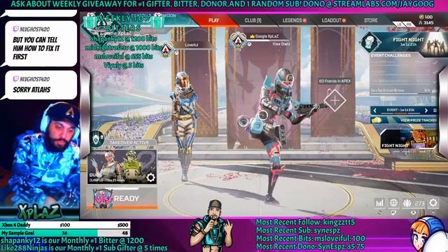 Free Apex Shirts and Stickers 4 EVERYONE in Chat!! #1 Octane for 7 Things! / 40k Oct / Tourney? смотреть онлайн