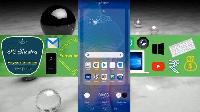 How to add Clock Widget in Huawei смотреть онлайн
