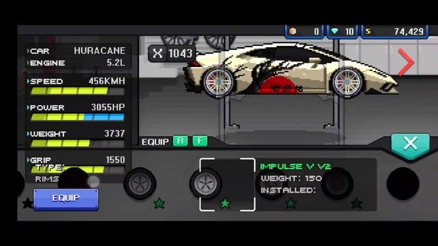 Lamborghini Huracan LBWK | Pixel Car Racer Wangan Edition