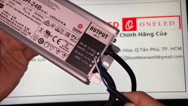 HLG-150H-24B Bộ Nguồn MEANWELL IP67/IP65 - ONELED