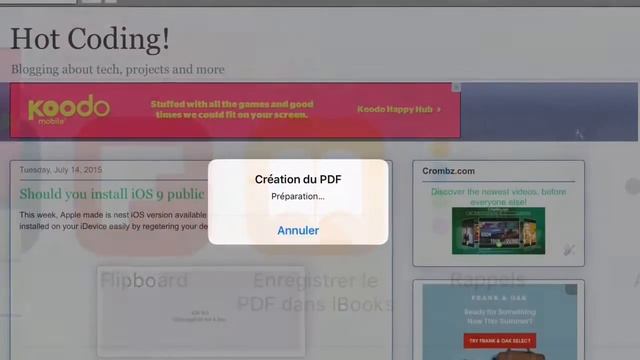 iOS 9: Export to a PDF natively смотреть онлайн