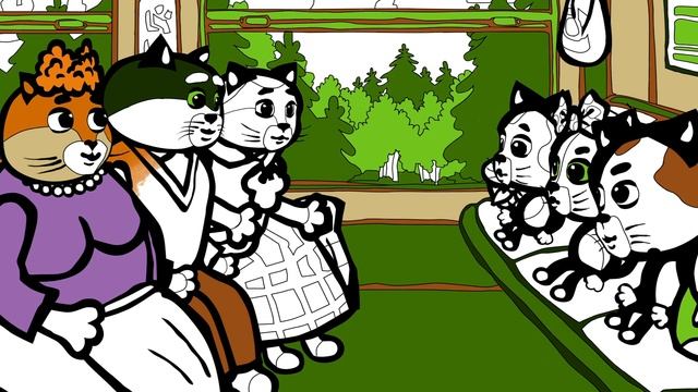 Три котенка - Старость надо уважать | Раскраски | Мультики для самых маленьких смотреть онлайн