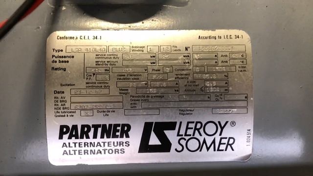 Hatz 3M40H Leroy Somer 25 kVA generatorset stocknr 2997 1 смотреть онлайн