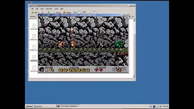Prehistorik 2 (DOS Game) in ReactOS. смотреть онлайн