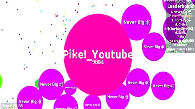 Agar io #6 - Rushing, (fake) sub, Neverbig 2 and where is Apple? смотреть онлайн