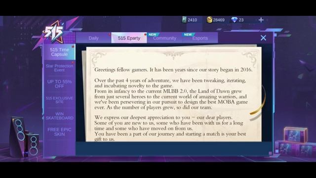 LET'S OPEN 515 TIME CAPSULE MOBILE LEGENDS BANG BANG смотреть онлайн