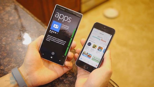 Nokia Lumia Icon vs Apple iPhone 5s смотреть онлайн
