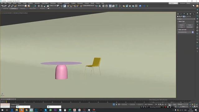 How to model a round table in 3ds Max смотреть онлайн