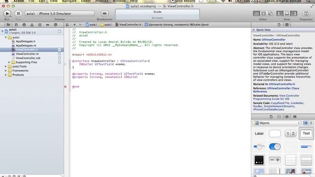 Desenvolvimento IOS (iPhone e iPad) - IBOutlet - Tutorial 4 смотреть онлайн