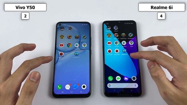 Vivo Y50 vs Realme 6i Speed Test, Camera Test, Display Test, Antutu | Snapdragon 665 vs Helio G80 смотреть онлайн