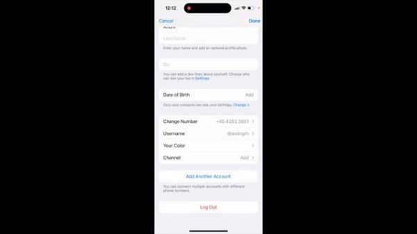 How to add another Telegram account on iPhone?