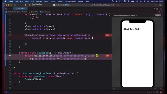 SwiftUI & UIKit: how to implement UIAlert TextField [UIWindowScene] iOS 15 Xcode 13 смотреть онлайн