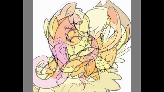 Fluttershy X Apple Jack ( Flutterjack или AppleShy )