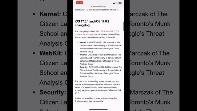 iOS 16.7, iOS 17.0.1, and iOS 10.0.2 RELEASED with Trollstore 2 BUG! смотреть онлайн