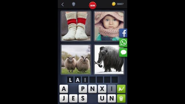 4 Images 1 Mot - Niveau 1699 [HD] (iphone, Android, iOS) смотреть онлайн