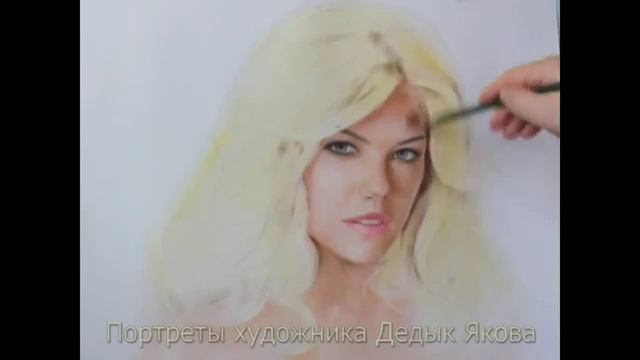 Kate Upton - speed drawing portrait in dry brush technique. Etude #8 смотреть онлайн